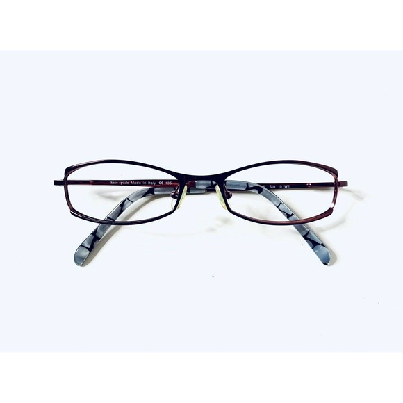 Kate Spade Rectangular Rose Gold Frame Glasses main image 8